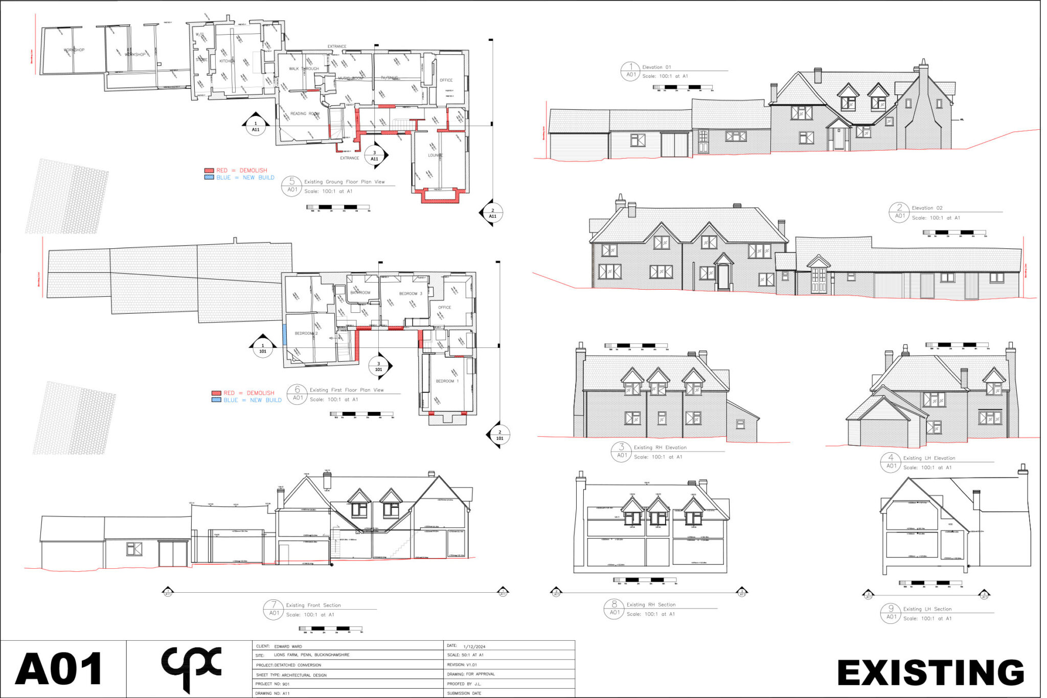 Extension and building design of a of residential conversion and extension in Beaconsfield Buckinghamshire