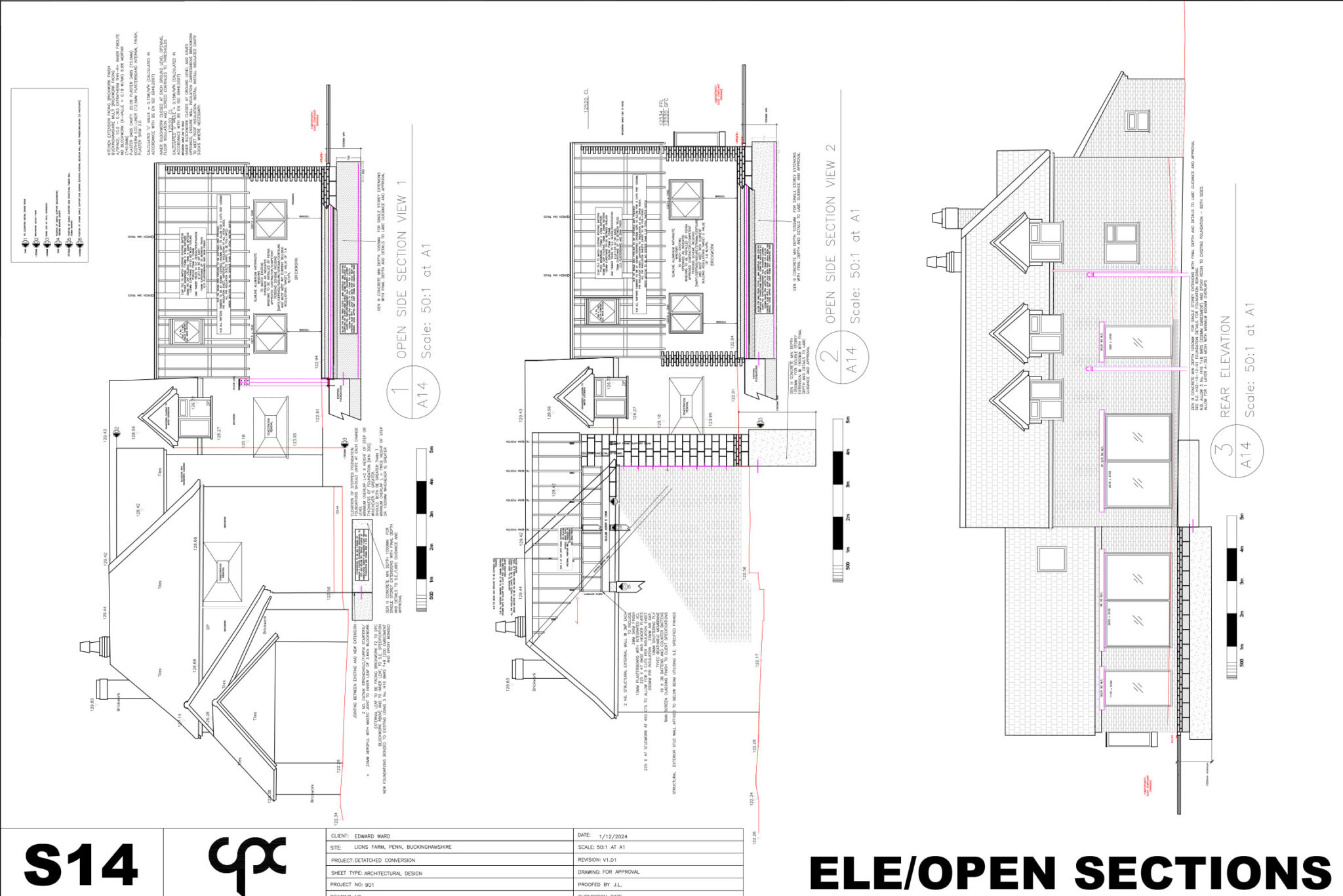 Extension and building design of a of residential conversion and extension in Beaconsfield Buckinghamshire