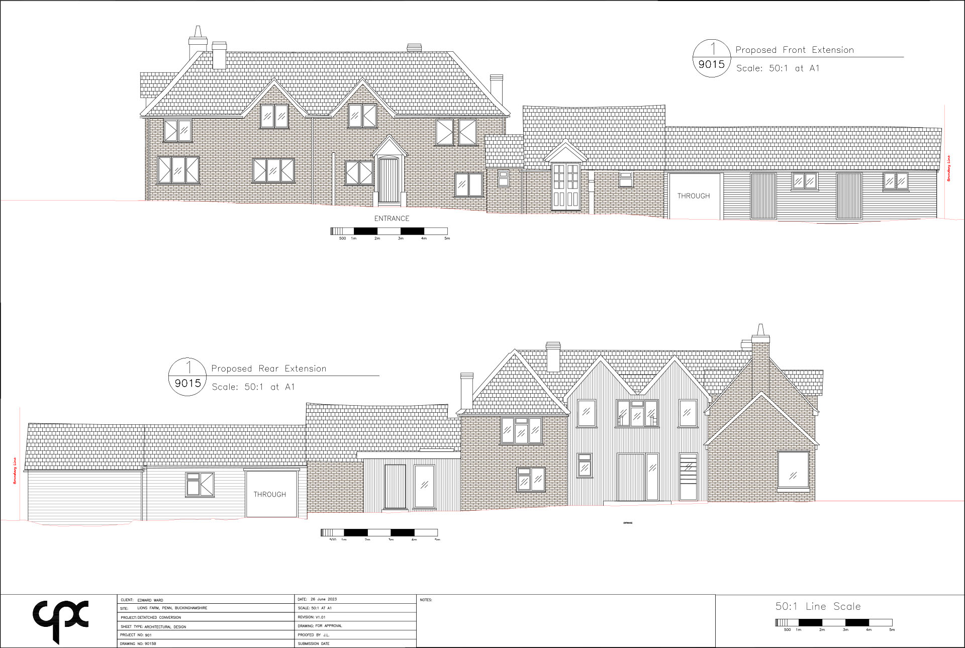 Extension and building design of a of residential conversion and extension in Beaconsfield Buckinghamshire