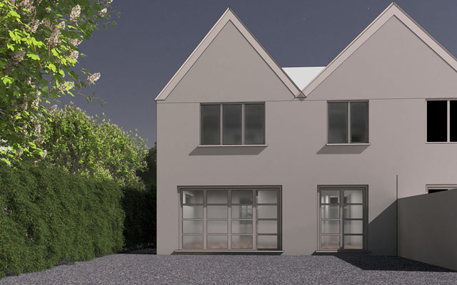 Image of rear aspect of a Cottage Conversion, Great Missenden Buckinghamshire.