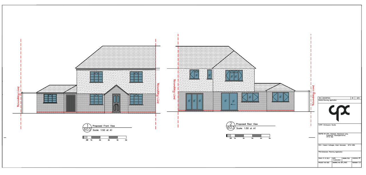 and building design of a of new rear extension for a home in Great Missenden