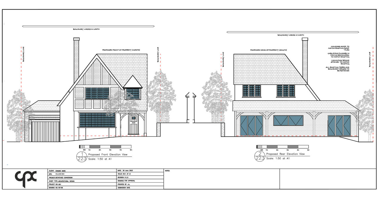 and building design of a of Complete renovation and rear extension in Little Chalfont, Buckinghamshire